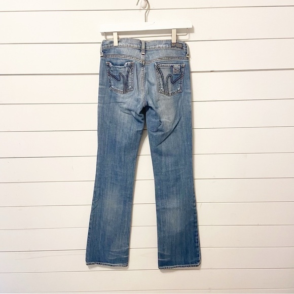 Citizens of Humanity | Distressed boho stretch #111 Low Waist Bootcut Jeans 25 - Picture 2 of 16
